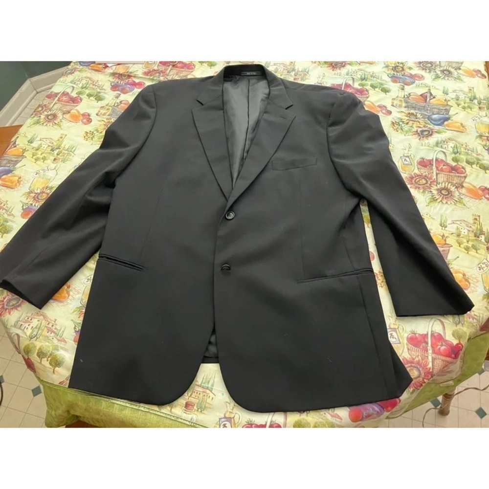 VTG Cerruti 1881 Shapes Black Wool Blazer Euro 62 Italy Old Money